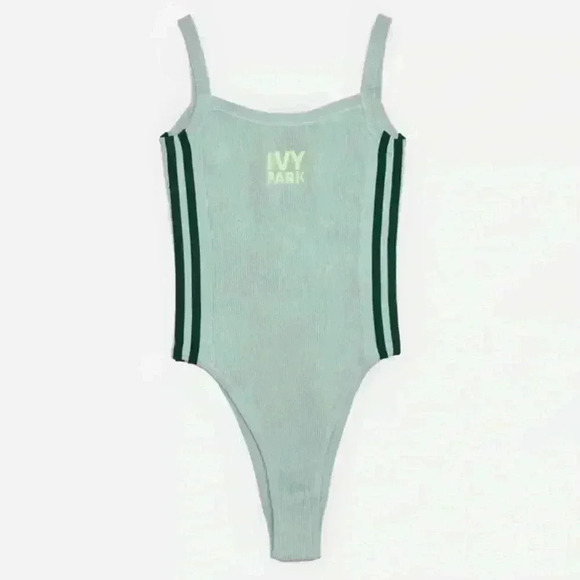 Adidas X Ivy Park Beyonce Drip 2 Knit Bodysuit Green Tint, Womens Size 2X - Picture 2 of 14